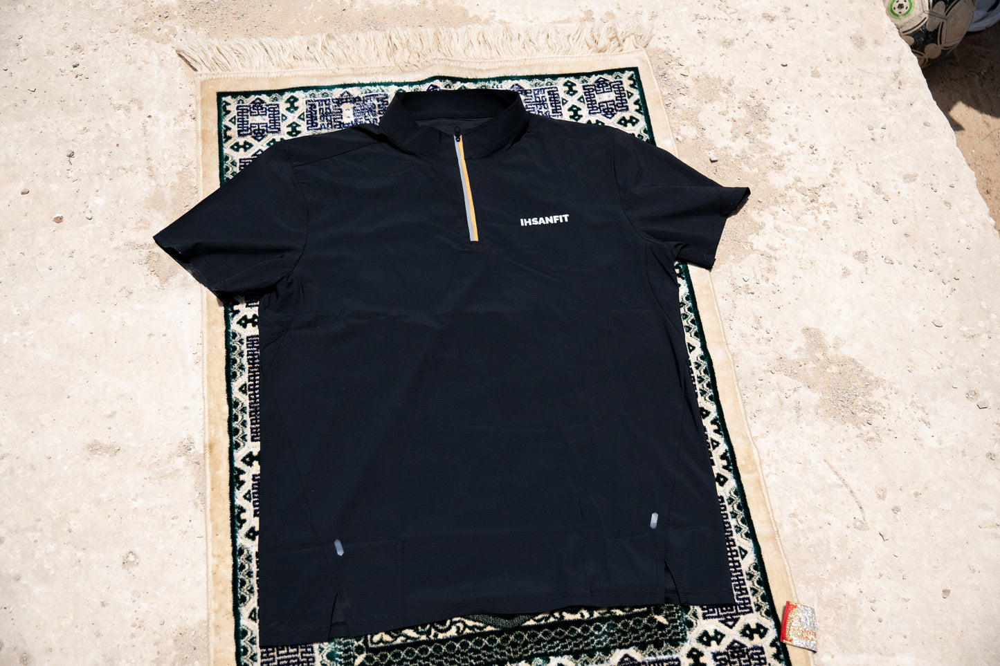 T-shirt Zipper Noir