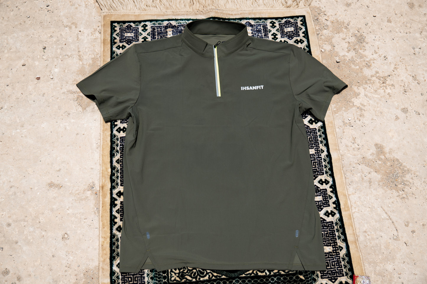 T-shirt Zipper Vert
