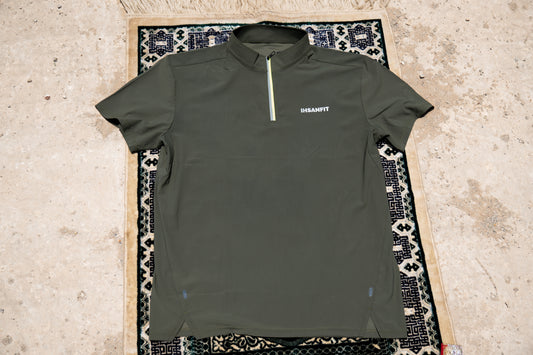 T-shirt Zipper Vert